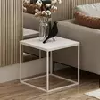 Sidobord Hanah Home Basak Vit Spånskiva 52x50x50 cm - Sidobord och extrabord - 8683742465669 - 2