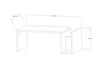 Soffbord Hanah Home Memo Vit Spånskiva 86,8x32,4x50 cm - Soffbord - 8683743246809 - 6