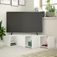 TV-bänk Hanah Home Compact Vit Spånskiva 90x32x92 cm - TV-bänkar - 8681875402889 - 3