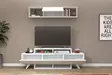 TV-bänk Hanah Home Alwin White Spånskiva 150x49x31,6 cm - TV-bänkar - 8683742963349 - 3