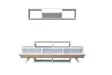 TV-bänk Hanah Home Alwin White Spånskiva 150x49x31,6 cm - TV-bänkar - 8683742963349 - 1