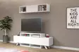 TV-bänk Hanah Home Alwin White Spånskiva 150x49x31,6 cm - TV-bänkar - 8683742963349 - 4