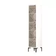 Garderob Hanah Home Kumsal P Vit Spånskiva 40x47,5x201,4 cm - Garderober - 8684282088769 - 1