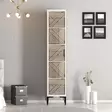 Garderob Hanah Home Kumsal P Vit Spånskiva 40x47,5x201,4 cm - Garderober - 8684282088769 - 2
