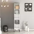 Garderob Hanah Home Kumsal P Vit Spånskiva 40x47,5x201,4 cm - Garderober - 8684282088769 - 4