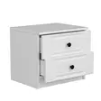 Sängbord Hanah Home Kale Vit Spånskiva 50x47x40 cm - Nattduksbord - 8683742567349 - 6