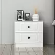 Sängbord Hanah Home Kale Vit Spånskiva 50x47x40 cm - Nattduksbord - 8683742567349 - 3