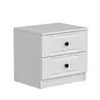 Sängbord Hanah Home Kale Vit Spånskiva 50x47x40 cm - Nattduksbord - 8683742567349 - 1