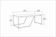 Soffbord Hanah Home Wendy Vit Guld Spånskiva 120x60x48 cm - Soffbord - 8683743117949 - 6