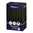 Valoverho 200 microLED 10 x 2 m hopea Finnlumor - Lämmin valkoinen LED-valoverho sisä- ja ulkokäyttöön (IP44) - Ljusslingor - 6410416583969 - 3