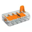 Wago vipuliitin 5-napainen 0.14-4 mm² 8 kpl - Läpinäkyvä, kaikille johdintyypeille - Kopplingsdosor och kontakter - 4066966001679 - 1