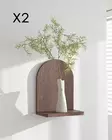 Vägghylla Hanah Home Raf261 Valnöt Plywood 16x26x9 cm - Klädhängare - 8684282095729 - 3