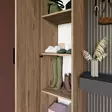 Garderob Hanah Home Yaman 1 Valnöt Spånskiva 40x182x47 cm - Garderober - 8684282617679 - 8