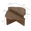 Soffbord Hanah Home Altopiano Valnöt Massiv Furu 90x40x45 cm 90x32x45 cm - Soffbord - 8683742111979 - 7