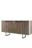 Konsolbord Hanah Home Luxe Valnöt Spånskiva 160x35x80 cm - Byråer och skåp - 8684282832409 - 1