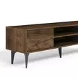 TV-bänk Hanah Home Brendon Valnöt Spånskiva 160x48,2x29,6 cm - TV-bänkar - 8684283501519 - 8