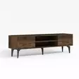 TV-bänk Hanah Home Brendon Valnöt Spånskiva 160x48,2x29,6 cm - TV-bänkar - 8684283501519 - 7