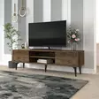 TV-bänk Hanah Home Brendon Valnöt Spånskiva 160x48,2x29,6 cm - TV-bänkar - 8684283501519 - 4