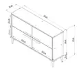 TV-bänk Hanah Home Ctn Valnöt Spånskiva 120x75x30 cm - TV-bänkar - 8683742102489 - 8