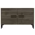 TV-bänk Hanah Home Ctn Valnöt Spånskiva 120x75x30 cm - TV-bänkar - 8683742102489 - 7