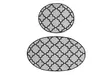 Badrumsmatta Set Mijölnir Flerfärgad 100% Polyester Antibakteriell Halkfri 50x60 cm & 60x100 cm - Badrumsmattor och våtrumsmattor - 8681875666199 - 5