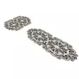 Badrumsmatta Set Mijölnir Krämvit 100% Polyester Halkfri Antibakteriell Maskintvättbar 50x60 cm & 60x100 cm - Badrumsmattor och våtrumsmattor - 8682870988149 - 4