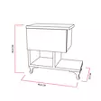 Sängbord Hanah Home Cast Vit Spånskiva 46,8x46,8x33 cm - Nattduksbord - 8681181980699 - 9