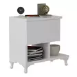 Sängbord Hanah Home Cast Vit Spånskiva 46,8x46,8x33 cm - Nattduksbord - 8681181980699 - 6