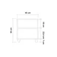 Sängbord Hanah Home Leva Alfa Colorblock Furu Spånskiva 45x52x40 cm - Nattduksbord - 8683743422029 - 4