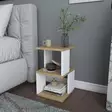 Sängbord, vit, 29,6 cm x 29,6 cm x 49,4 cm, tålig, rymlig, lätt att montera - Bord - 8683743120239 - 4