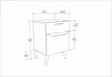Sängbord Hanah Home Losso Vit Ek Spånskiva 45x36,8x63 cm - Nattduksbord - 8683743119899 - 6
