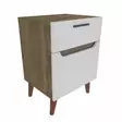 Sängbord Hanah Home Losso Vit Ek Spånskiva 45x36,8x63 cm - Nattduksbord - 8683743119899 - 1