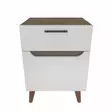 Sängbord Hanah Home Losso Vit Ek Spånskiva 45x36,8x63 cm - Nattduksbord - 8683743119899 - 5