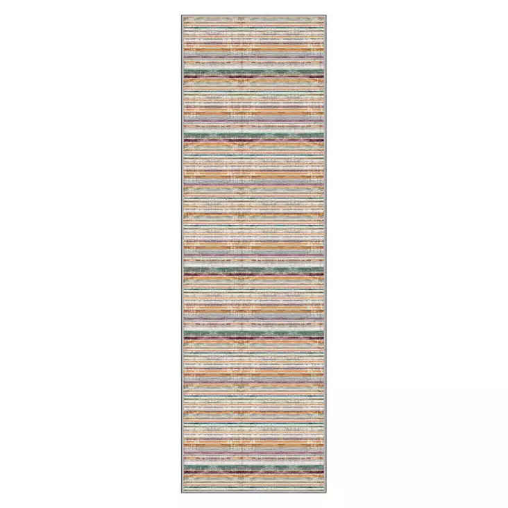 Matta Conceptum Wooylk0019 Vit Orange Grön Gul Blå Polyester 100x400 cm - Stora och medelstora mattor - 8683742579809 - 1