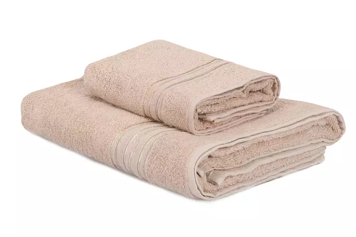Handduksset Mijölnir Cappuccino 100% Bomull 50x90 cm & 90x150 cm - Handdukar - 8683342166799 - 1