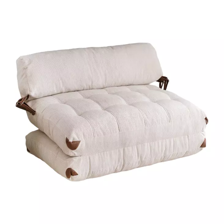 2-sits bäddsoffa Atelier del Sofa Fold Kadife 2 Vit Polyester 120x75x79 cm - Bäddsoffor - 8684282400219 - 1