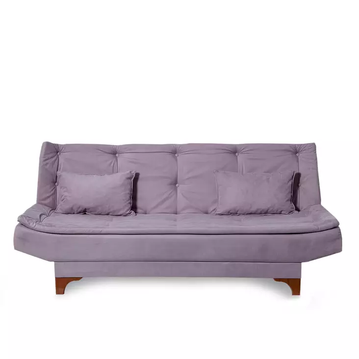 3-sits bäddsoffa Atelier del Sofa Kelebek Grå Tyg 190x85x90 cm - Bäddsoffor - 8681875323689 - 1