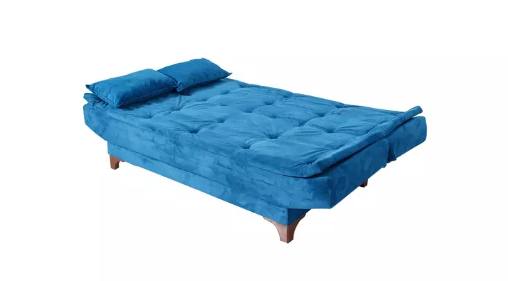 3-sits bäddsoffa Atelier del Sofa Kelebek Mörkblå Tyg 190x85x90 cm - Bäddsoffor - 8681875598179 - 1