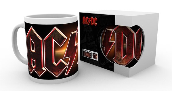 ACDC Logo-muki p=C3=A4=C3=A4kuva=20 - Gaming och film muggar - 5028486343119 - 1