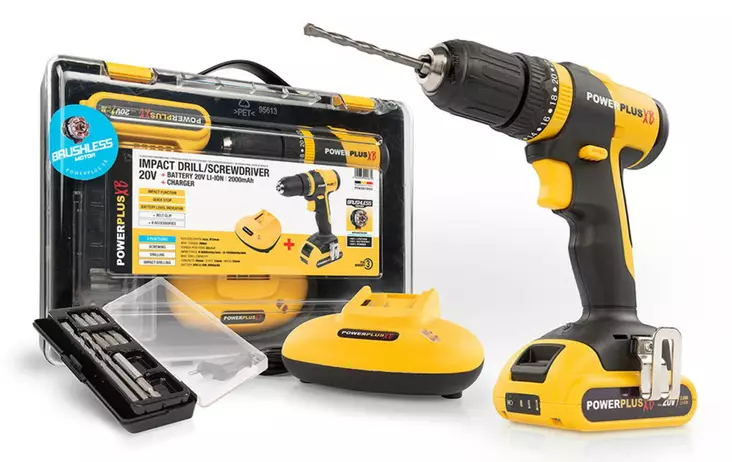 Akkuporakone Powerplus POWXB10060 - Batteridrivna borrmaskiner och skruvdragare - 5400338092879 - 1