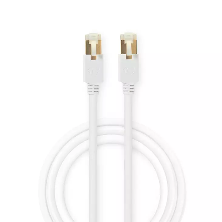 CAT6 Nätverkskabel | RJ45 hane | RJ45 hane | F/UTP | 5.00 m | Rund | LSZH / PVC | Vit | Kartong med fönster - Dator och nätverk - 5412810302499 - 1