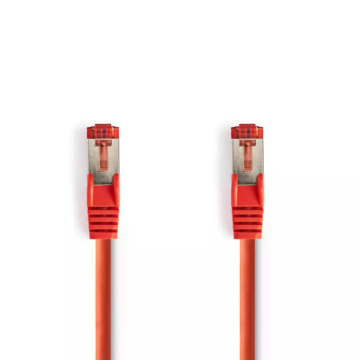 CAT6 Nätverkskabel | RJ45 hane | RJ45 hane | S/FTP | 1.50 m | Rund | LSZH | Röd | Kuvert - Dator och nätverk - 5412810278169 - 1