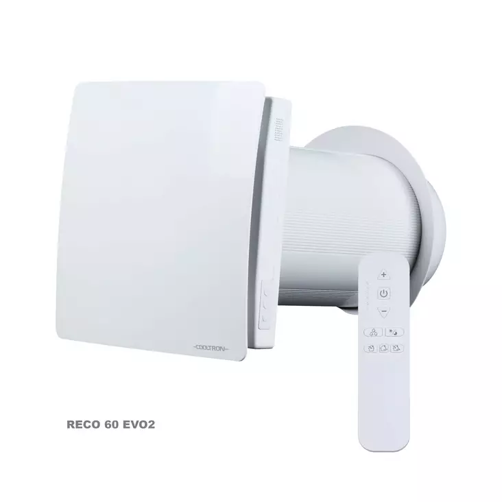 Cooltron Reco 60 EVO2 ventilationsaggregat med värmeåtervinning - Fläktar och luftkonditioneringsapparater - 6438014374239 - 1