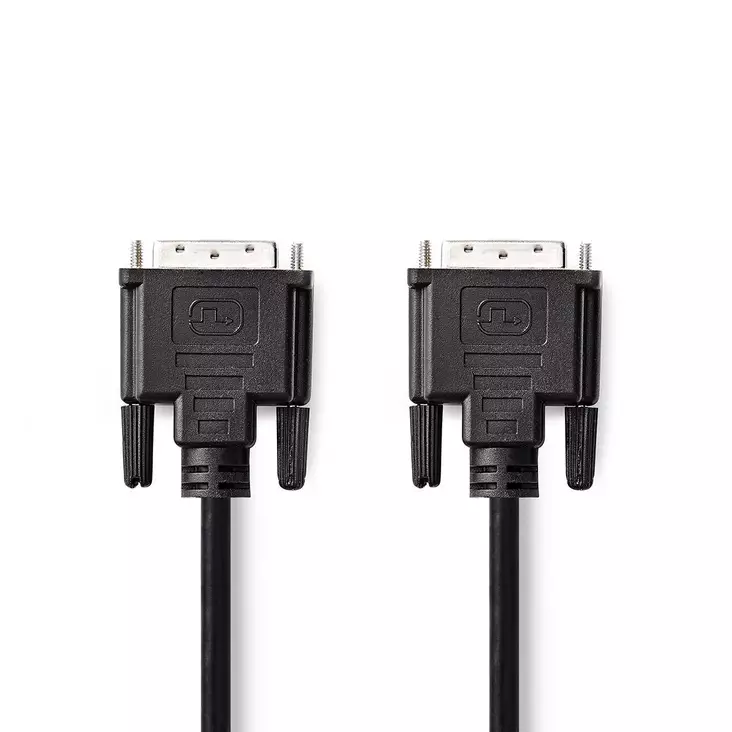 DVI-kabel | DVI-D 24+1-Pin Hane | DVI-D 24+1-Pin Hane | 2560x1600 | Nickelplaterad | 10.0 m | Rak | PVC | Svart | Kuvert - Dator och nätverk - 5412810327799 - 1