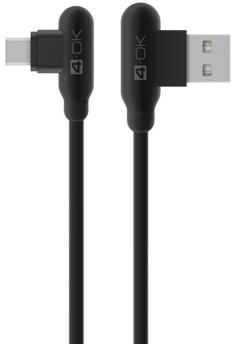 Datakaapeli kulma USB C 1m musta, Mobia - USB-C-kablar - 8428728105319 - 1