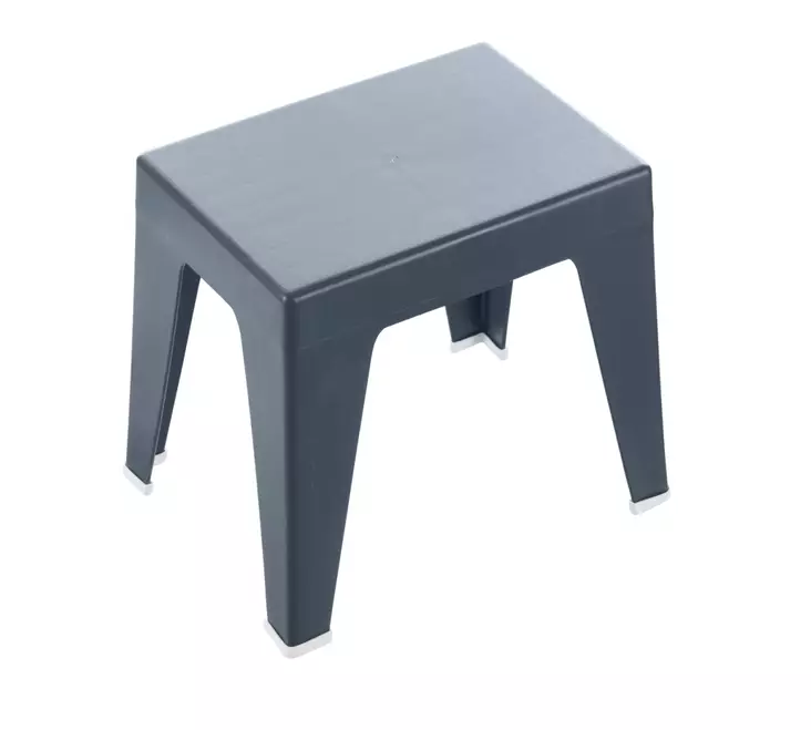 Badrumspall låg Orthex mörkgrå - Badrumsmöbler - 6411760284649 - 1