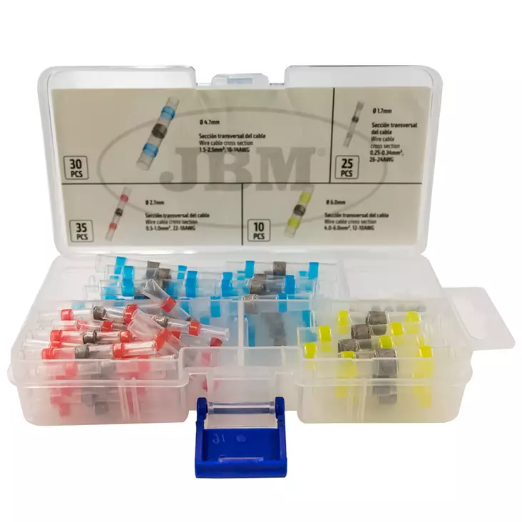 Johtoliitin kutistesukkasarja 100 osaa - Säkringar och kontakter - 8435034539929 - 1
