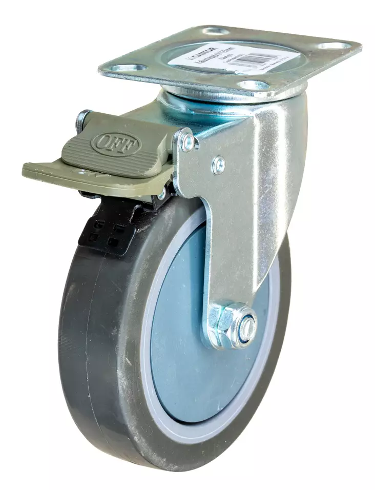 Kalustepy=C3=B6r=C3=A4 125 mm jarrulla - Möbelhjul - 6438168104799 - 1