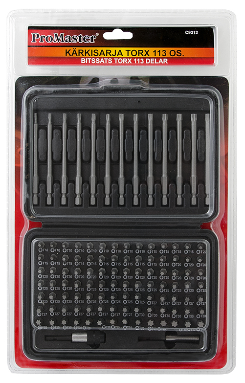 Bitssats Torx 113-delar - Skruvbits och hållare - 6420286893129 - 1