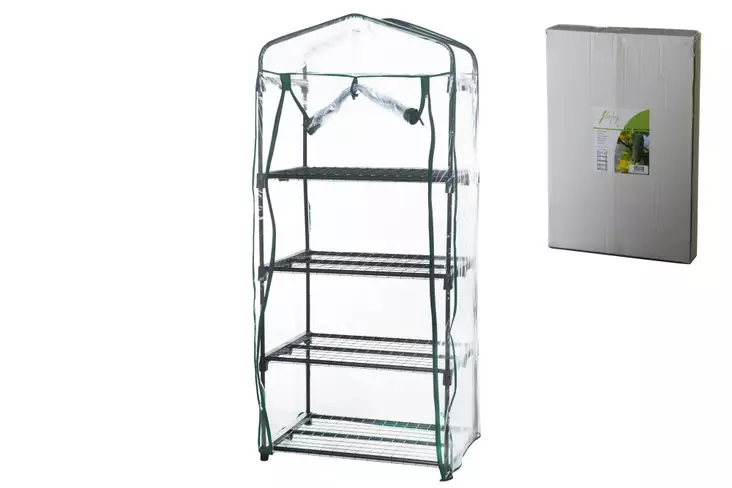 Växthus 4-planer grönt - Växthus - 6410412643049 - 1